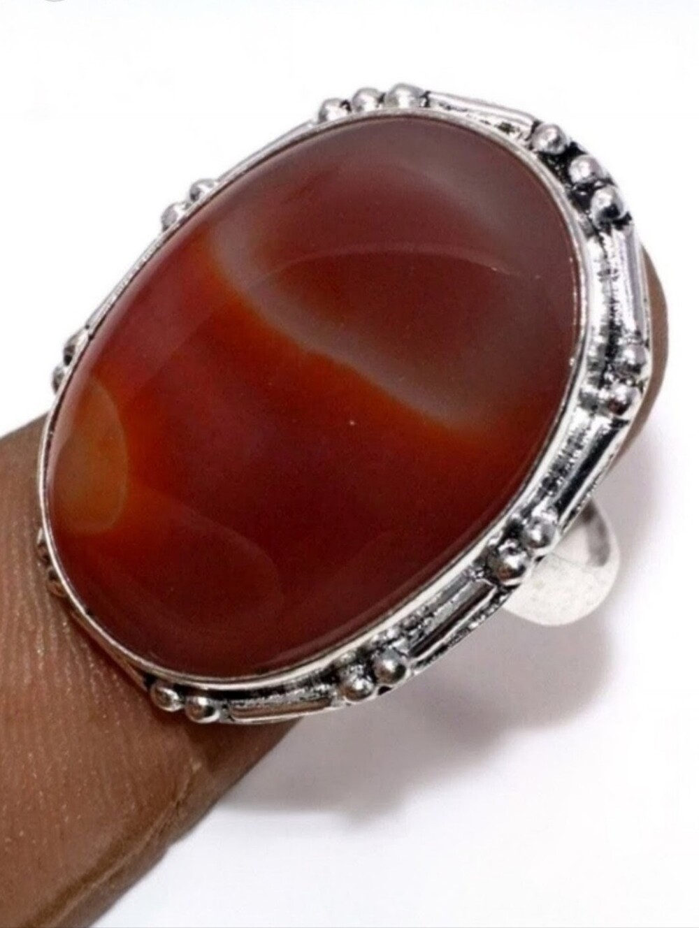 Sardonyx Gemstone Jewelry 925 Sterling Silver Handmade Ring